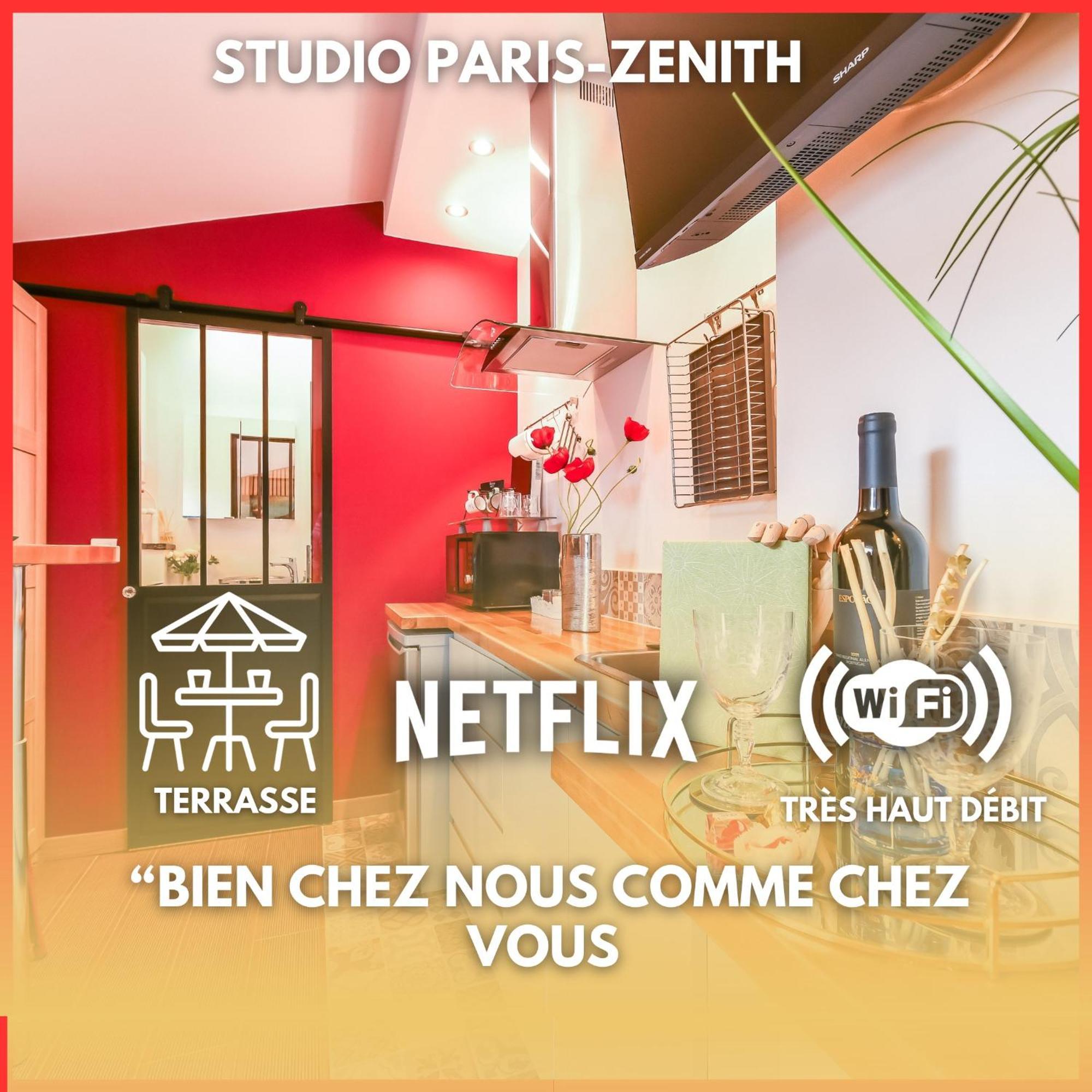 Paris-Zenith-Bienvenue-Terrasse-Netflix Διαμέρισμα Pantin Εξωτερικό φωτογραφία
